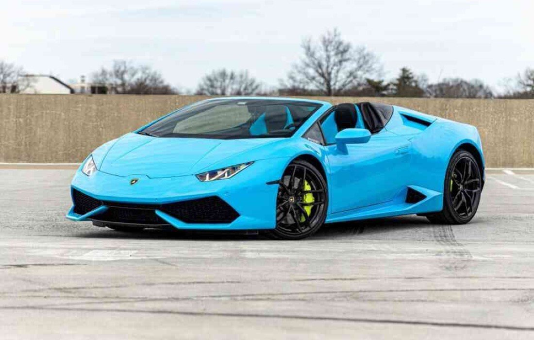 Lamborghini Huracan Blue Spyder | Ivan Exotics Car Rentals