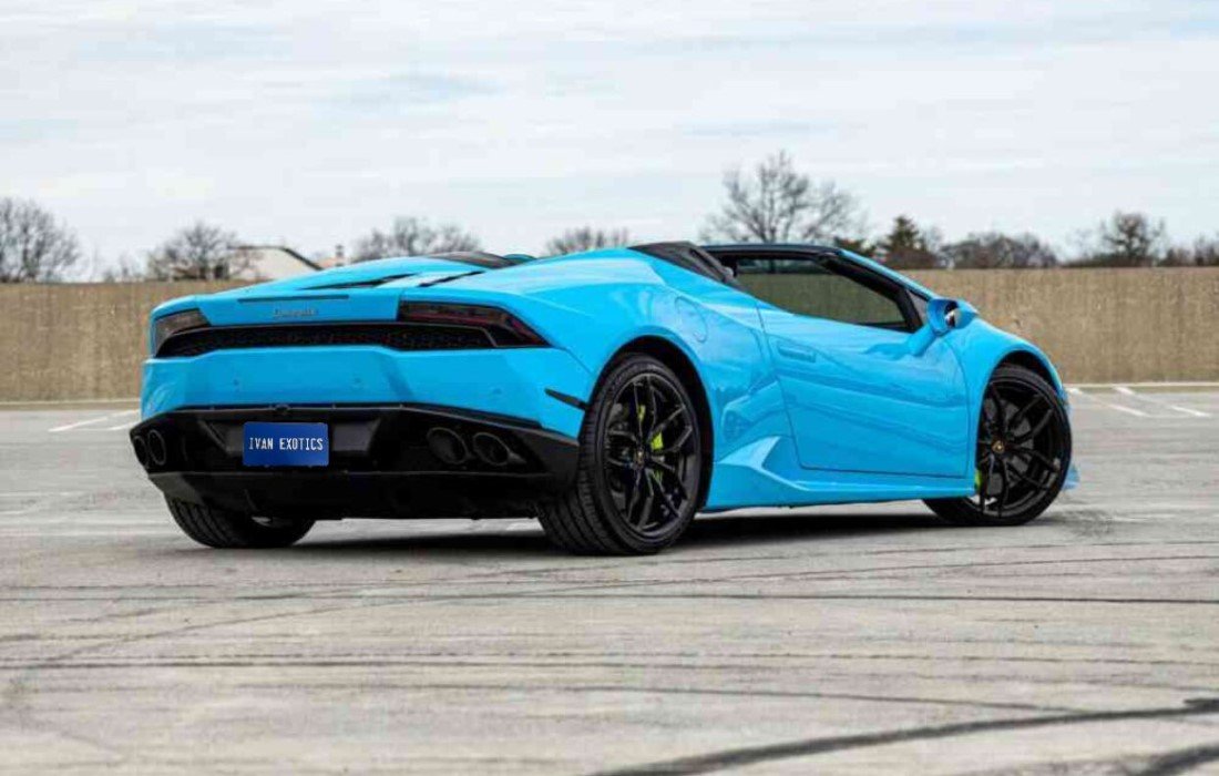 Lamborghini Huracan Blue Spyder | Ivan Exotics Car Rentals