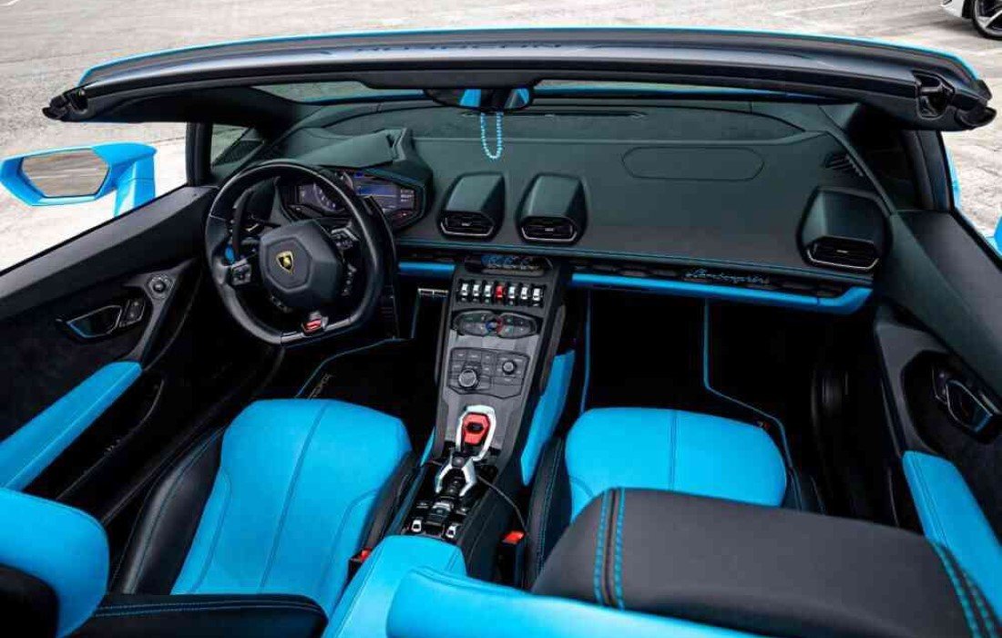 Lamborghini Huracan Blue Spyder | Ivan Exotics Car Rentals