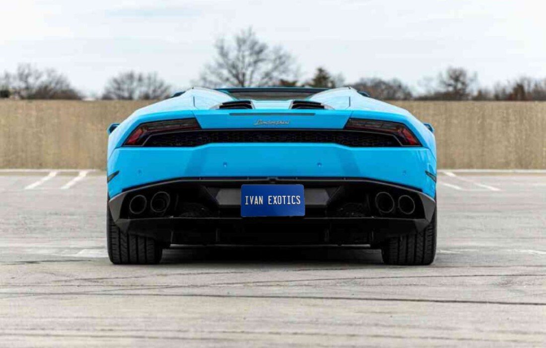 Lamborghini Huracan Blue Spyder | Ivan Exotics Car Rentals
